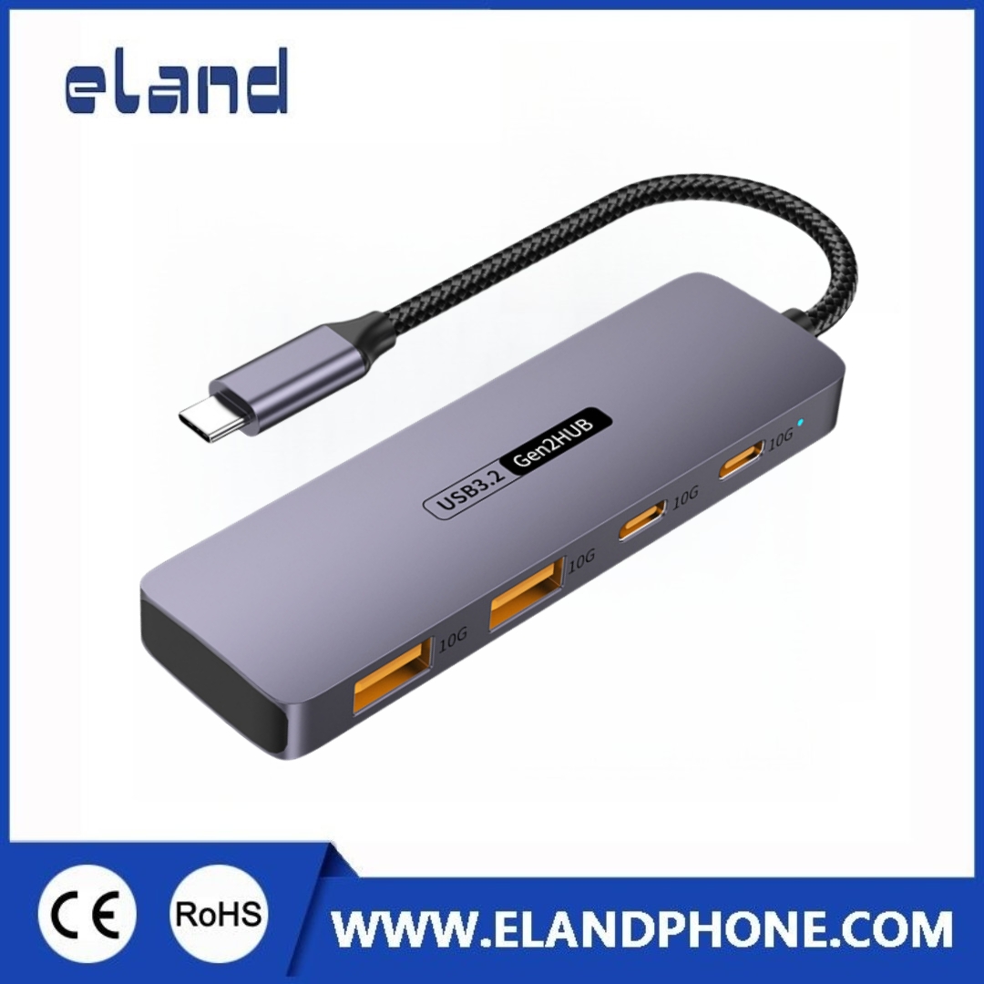 NEW Model : EL-M135A   USB 3.2 Type C Hub with 2 ports USB-A and 2 ports USB-C 