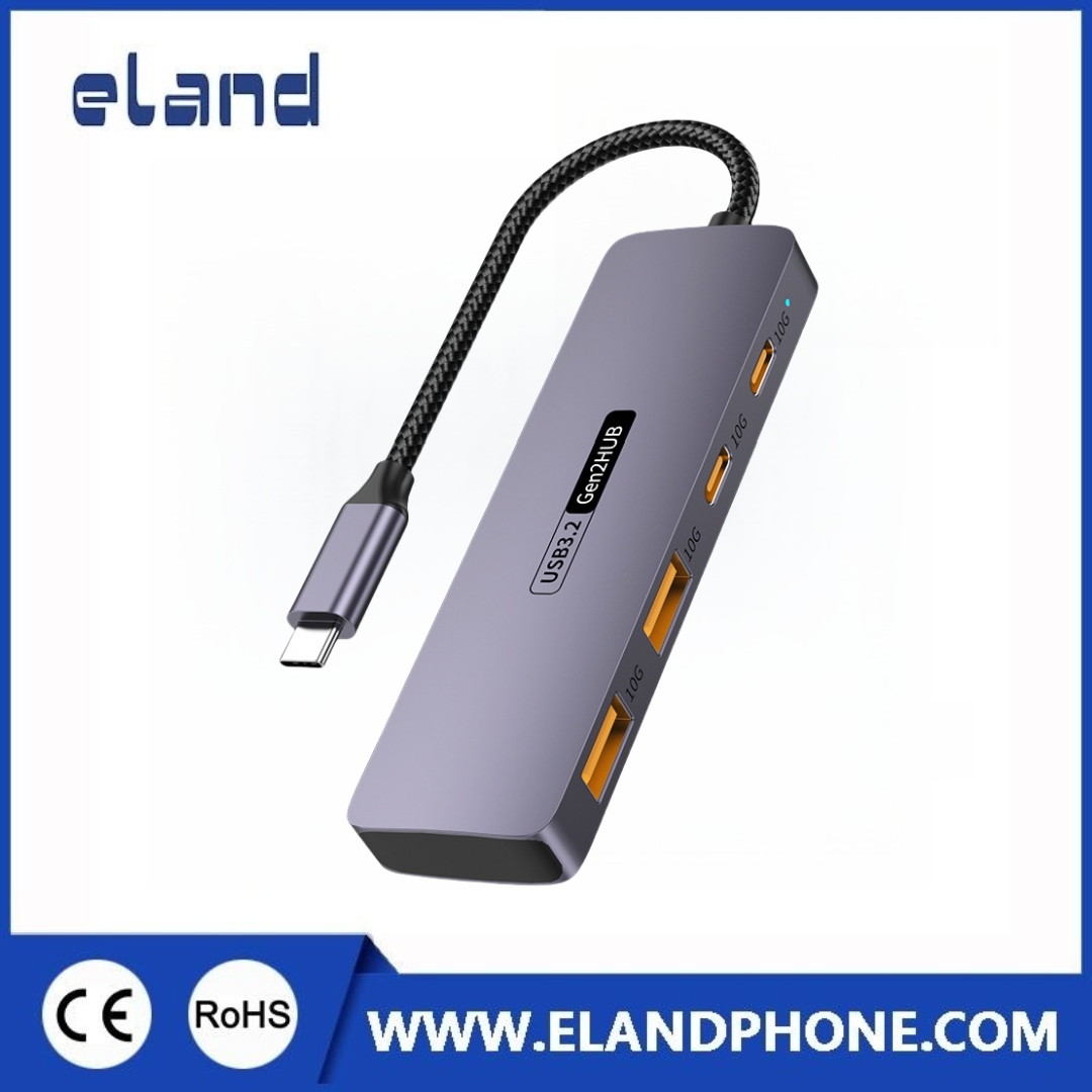 NEW Model : EL-M135A   USB 3.2 Type C Hub with 2 ports USB-A and 2 ports USB-C 