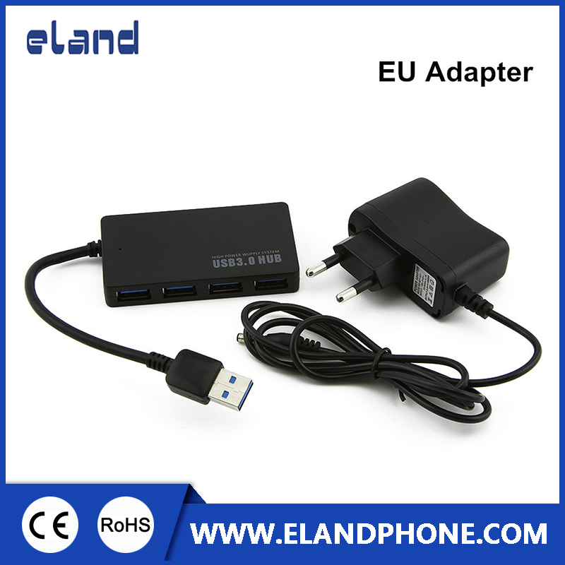 Hot Model  EL-F210  USB 3.0 HUB 4 Ports with power adapter USB HUB  5Gbps